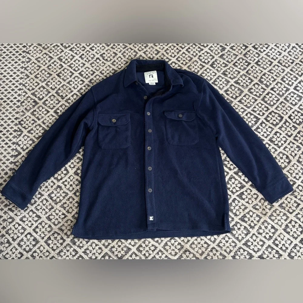 Men's Classic Navy Shirt Jacket - Picture 1 of 2